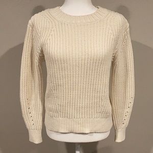 Everlane Creme Cable Knit Sweater